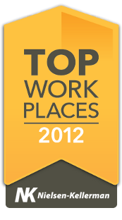 top places to work award 2012